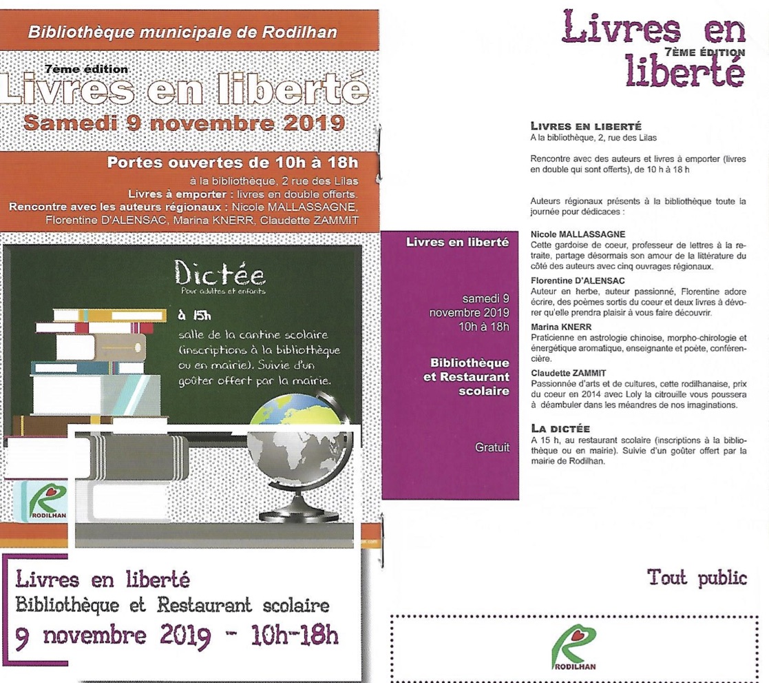 Rodilhan programme culturel automne 19